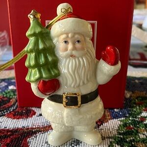 Lenox Christmas Santa Ornament